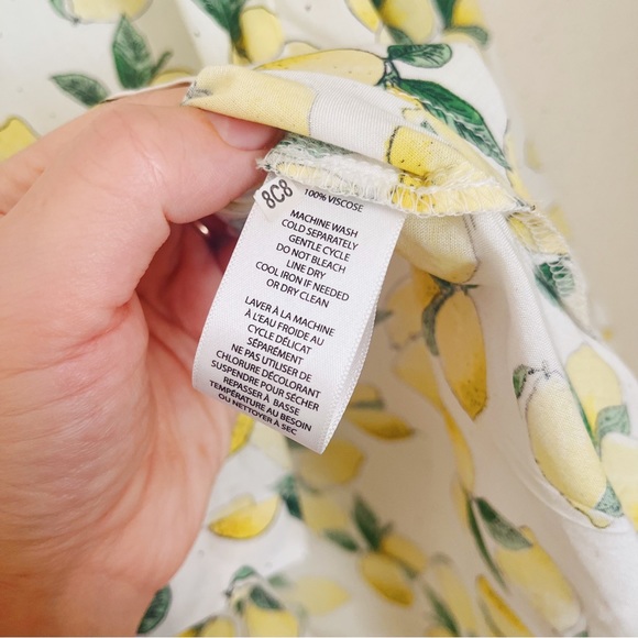 NWT BeachLunchLounge Alanna Lemon Print Light Weight L/S Button Front Shirt sz S - Picture 8 of 8